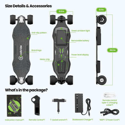 VoltRide V8 Pro – Power. Light. Control.